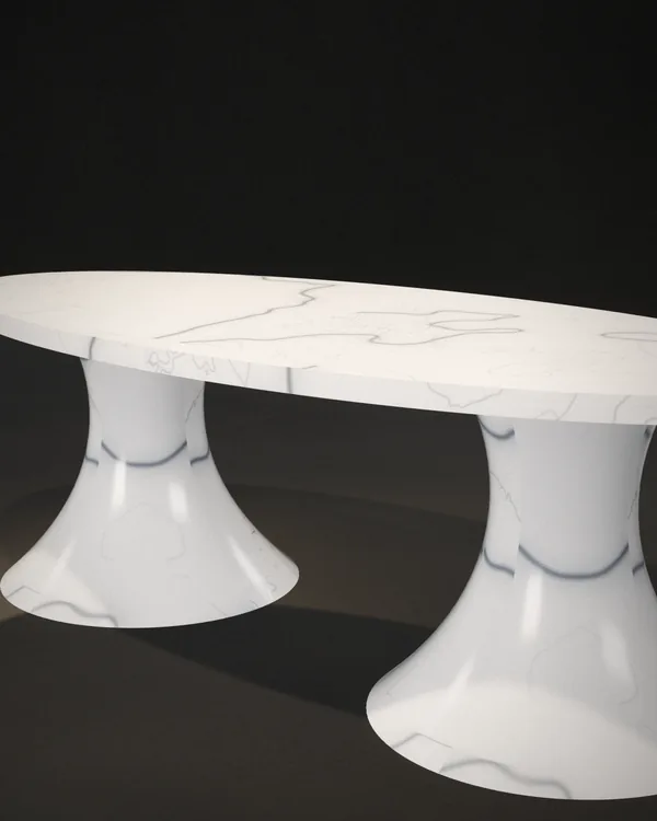 Carrara Oval Dining Table