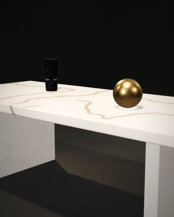 Bespoke Calacatta Dining Table – görsel 2