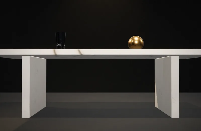 Bespoke Calacatta Dining Table – görsel 6